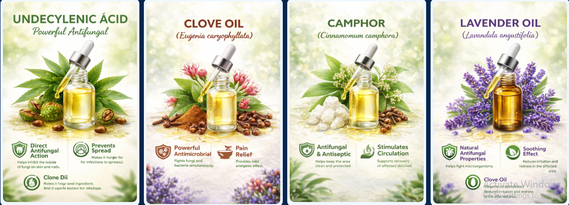 Nail care process infographic